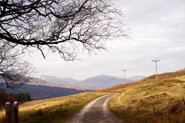 path-between-Tyndrum-and-Inveroran