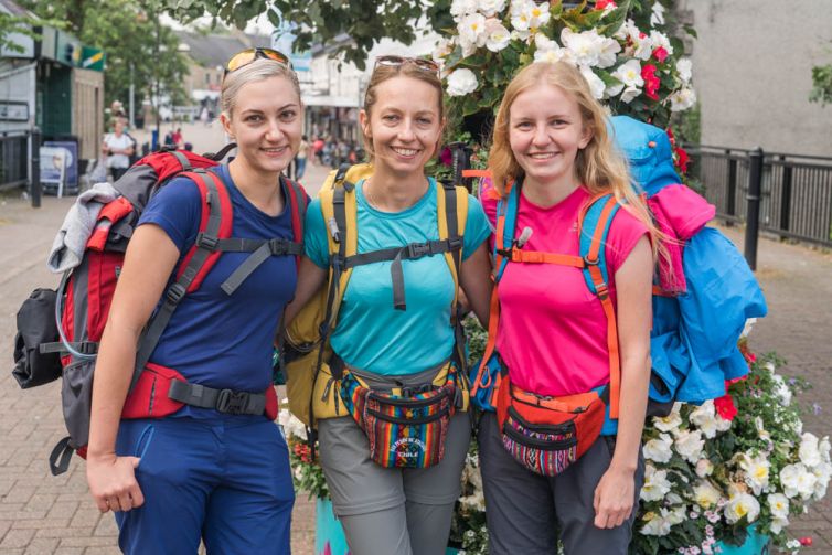 3-walkers-at-start-of-west-highland-way