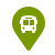 green infographic white bus