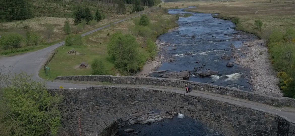 stone bridge over river orchy