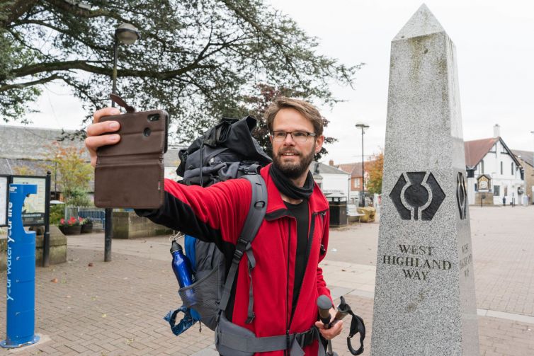 Obelisk at the start of the Way