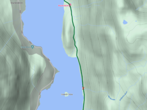 Map of Boundary Bridge area N. Loch Lomond