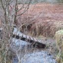 Damaged bridge on the West Highland Way