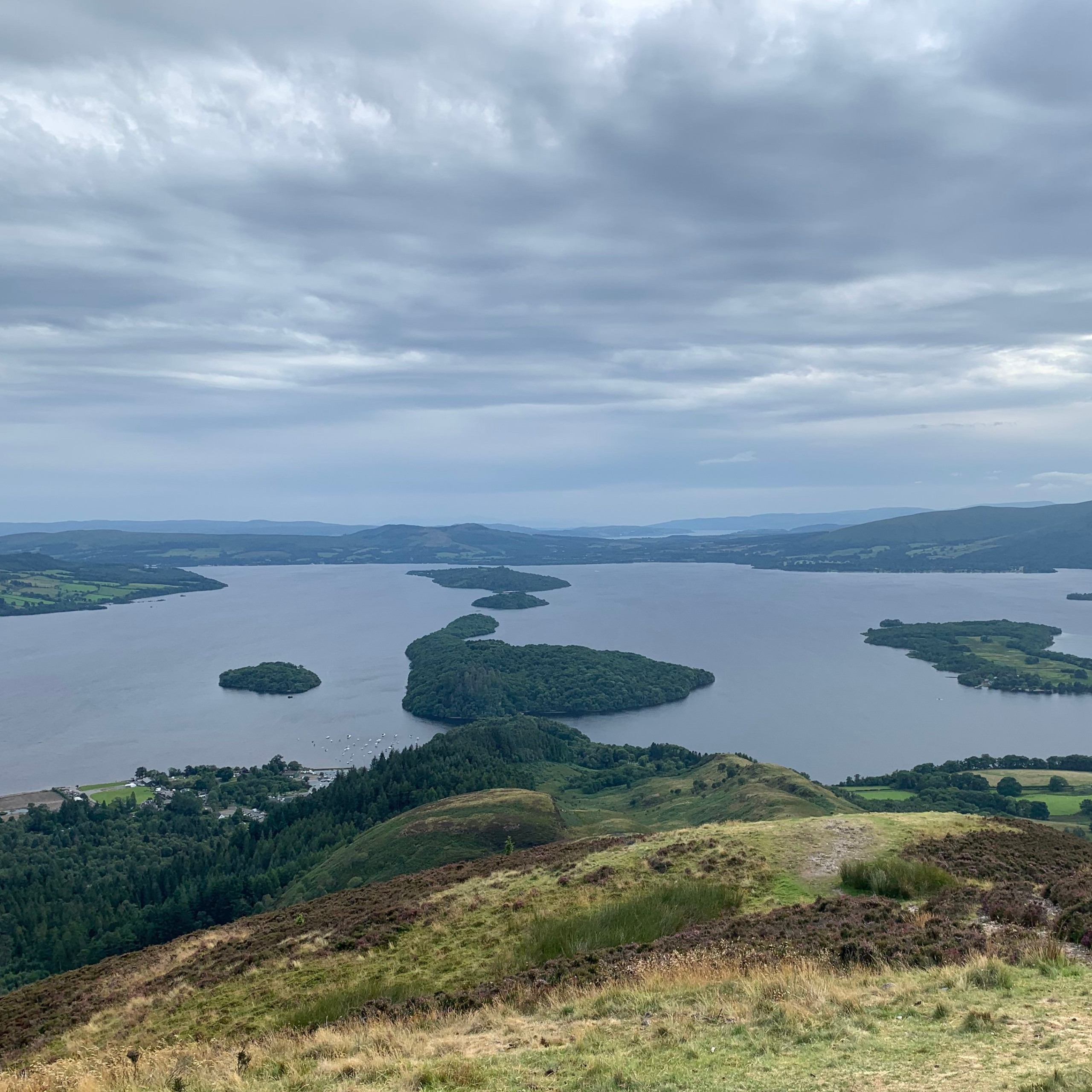 View over Loch Lomond from Conic Hill